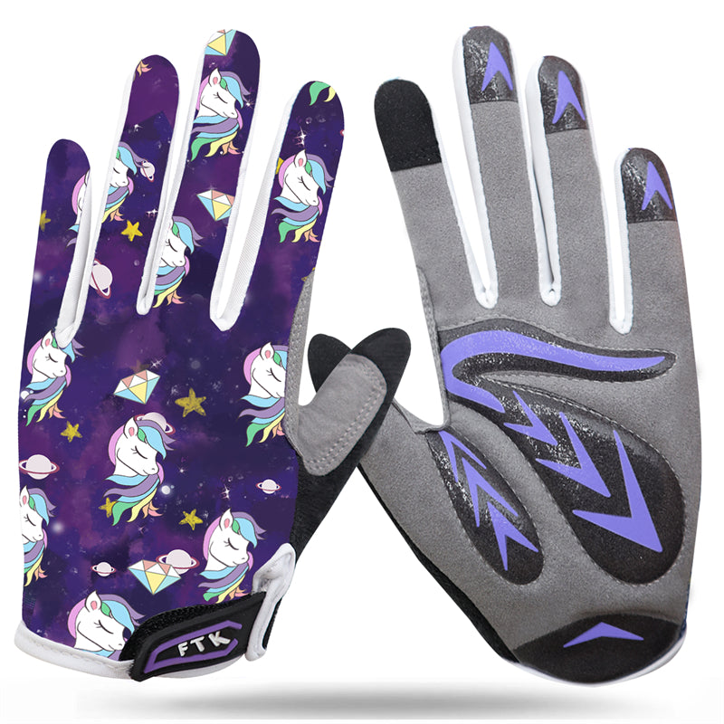 einhorn handschuhe 1 Paar Fahrradhandschuhe mit Einhorn-Motiv für Kindersport – FINGER TEN