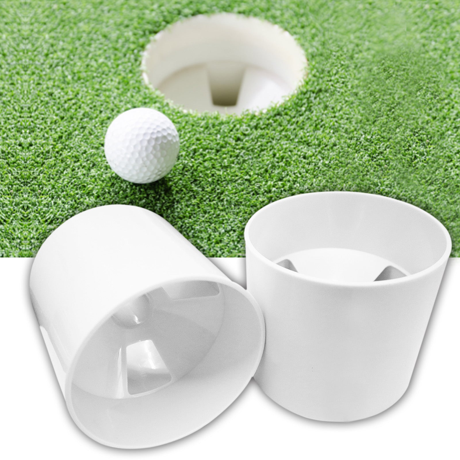 outdoor putting green Green Golf Cup Cover Putting Hole Putting Cup  Practice