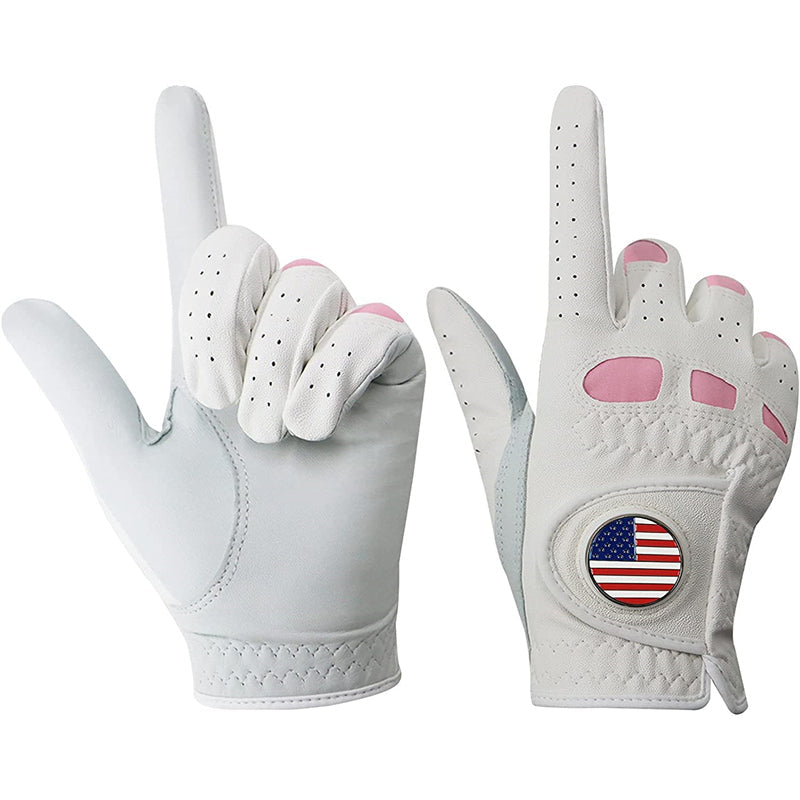 Women's Golf Gloves with Ball Marker Value 2 Pack