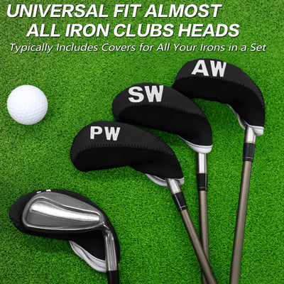 Golf Iron Covers Set Neoprene without Window Top 10 Pack