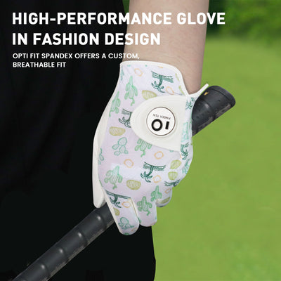 Lot de 2 gants de golf pour homme avec paume blanche et grip toutes saisons