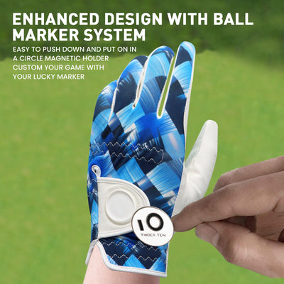 Men's Golf Gloves Blue Diamond All Weather Grip Value 2 Pack