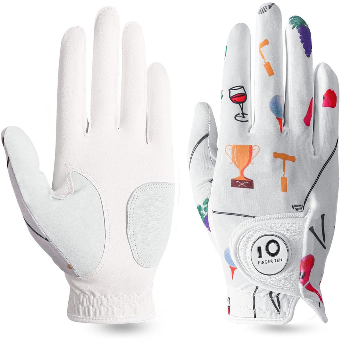 Golf Gloves Women Golf Party Full Finger 1 Pack