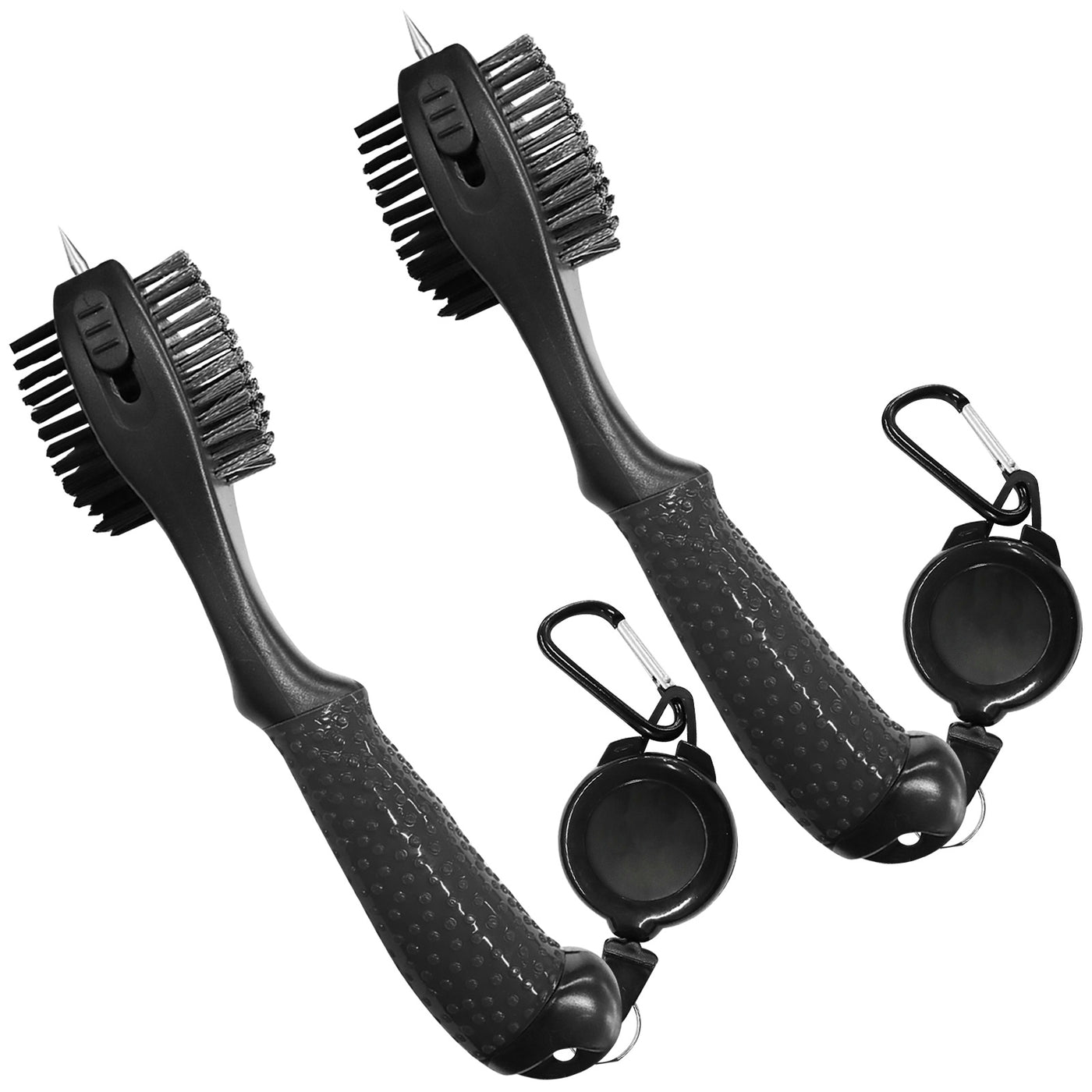 Lot de 2 brosses de nettoyage pour rainures de golf