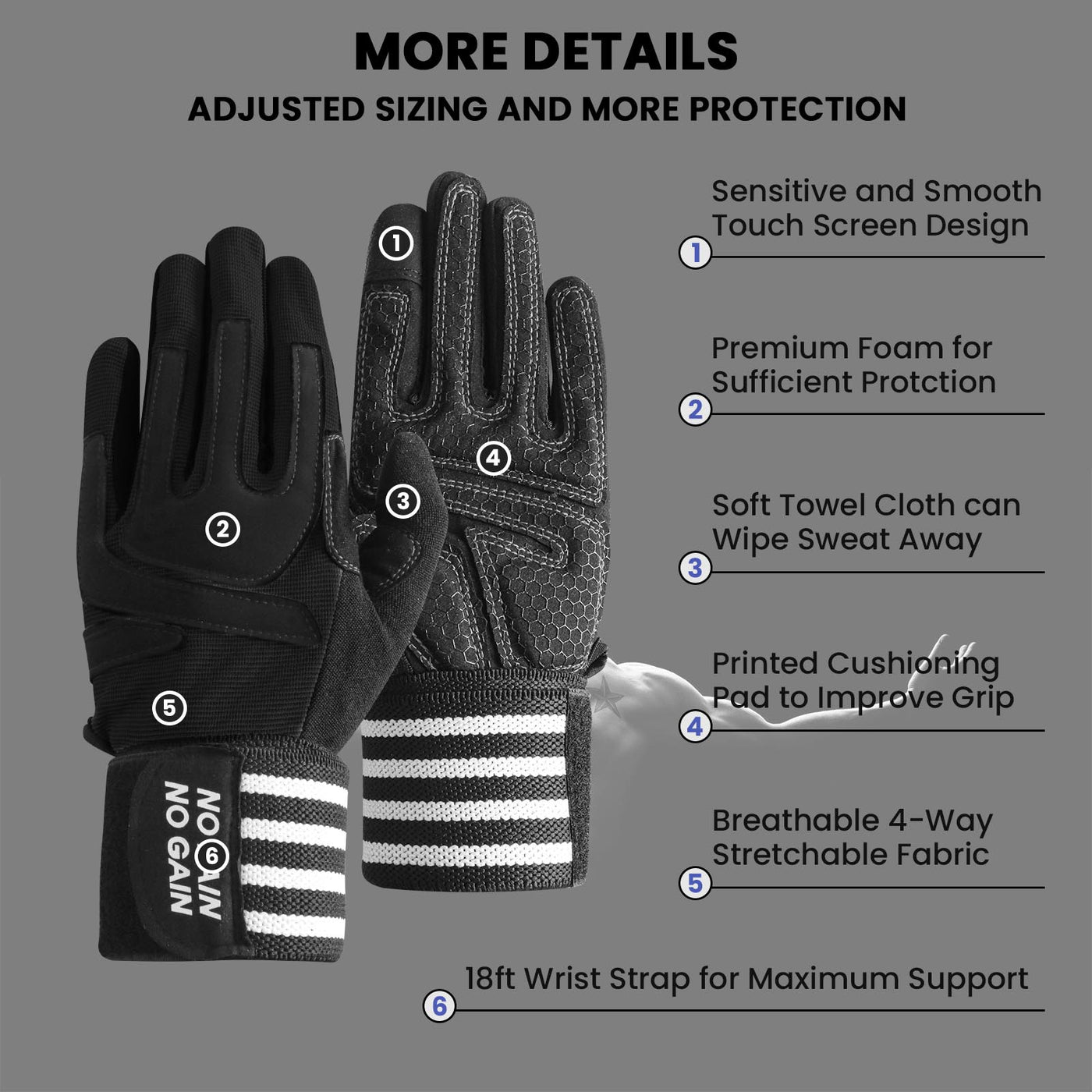 Finger Gym Full Workout Gloves Full Workout Gloves Kobo CTG-02
