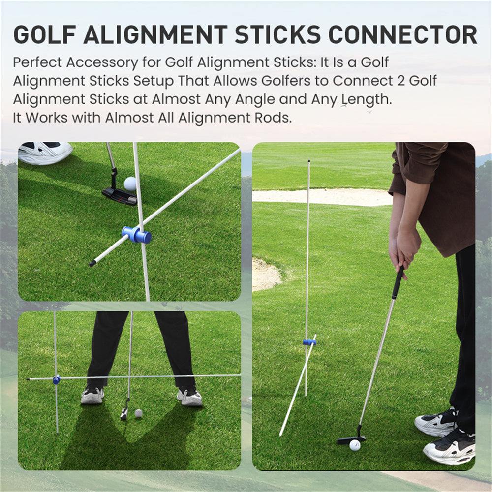 Golf Alignment Sticks Rods Swing Trainer Tools 48 Inch 2 Pack