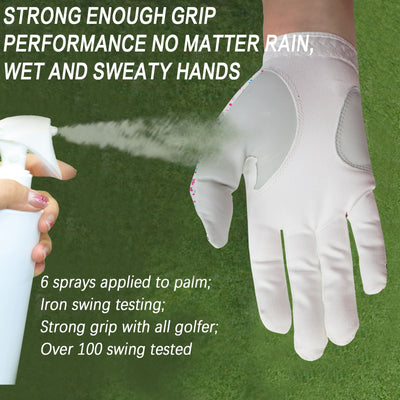 Golf Gloves Men Printed with Ball Marker 2 Pack