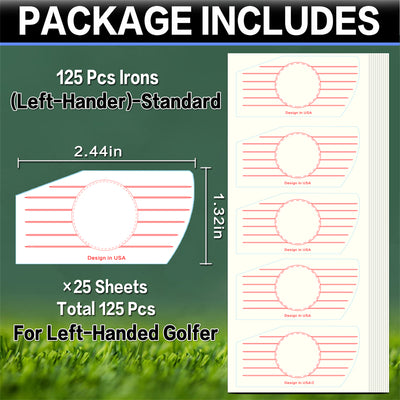 Golf Club Impact Tape Labels for Irons Driver Woods
