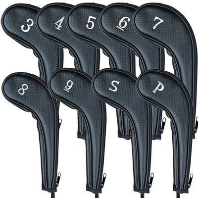 Golf Club Covers for Irons Long Neck Value 9 Pack