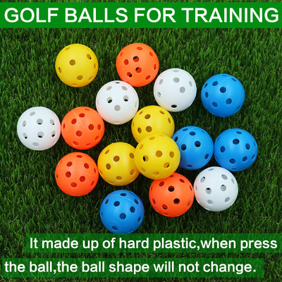 36 Pack Golf Practice Balls Plastic Colored