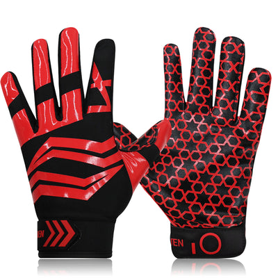 Football Gloves Youth Non-Slip Palm Receivers