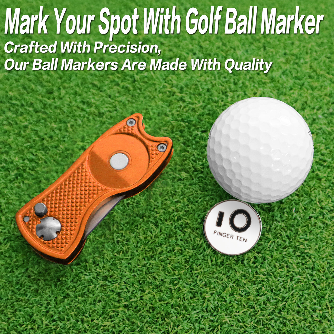 2er-Pack Golf-Divot-Tools mit Ballmarker 