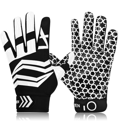 Football Gloves Youth Non-Slip Palm Receivers