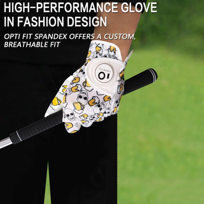 Men's Golf Gloves Beer Skull All Weather Grip Value 2 Pack