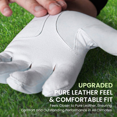 Men's Golf Glove All Weather Leather Value 2 Pack