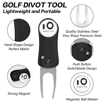 2 Pack Golf Divot Tools with Ball Marker