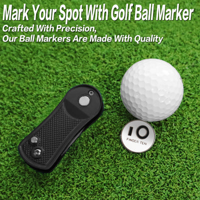 2er-Pack Golf-Divot-Tools mit Ballmarker 