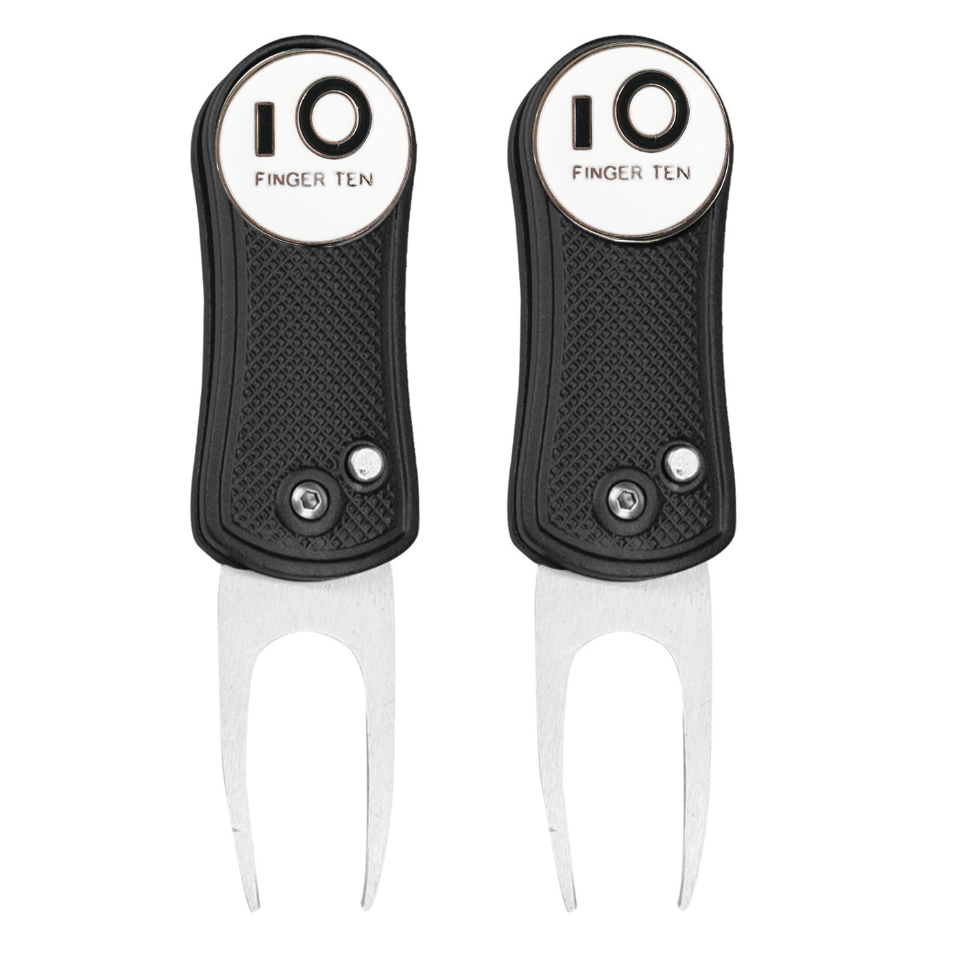 2er-Pack Golf-Divot-Tools mit Ballmarker 