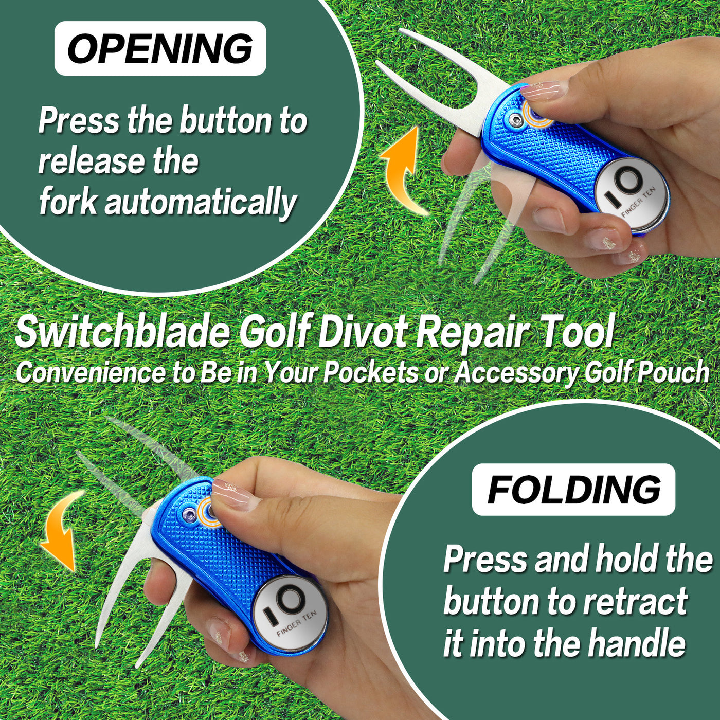 2 Pack Golf Divot Tools with Ball Marker