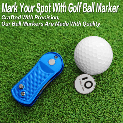 2er-Pack Golf-Divot-Tools mit Ballmarker 