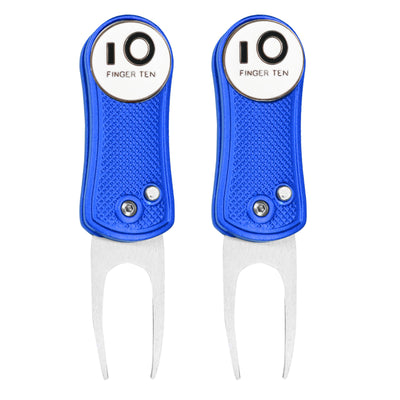 2er-Pack Golf-Divot-Tools mit Ballmarker 