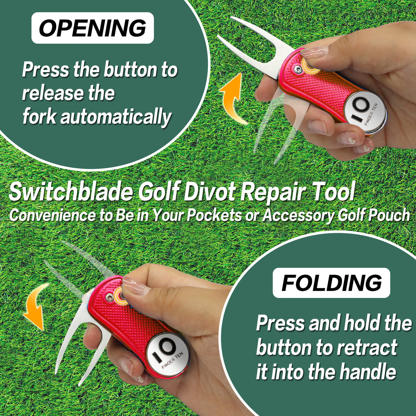 2 Pack Golf Divot Tools with Ball Marker