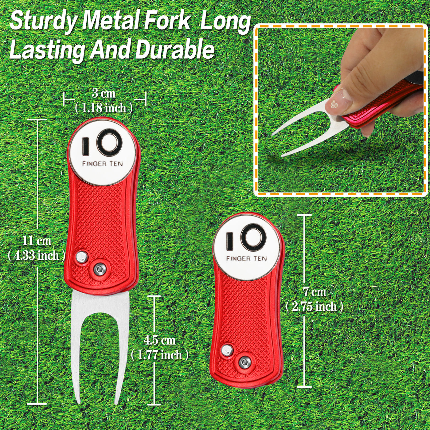 2 Pack Golf Divot Tools with Ball Marker