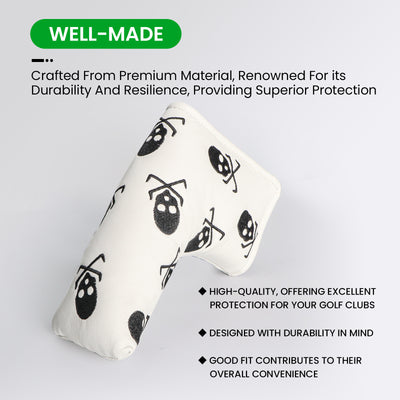 Golf Putter Covers Skull Fit Most Blade Putters