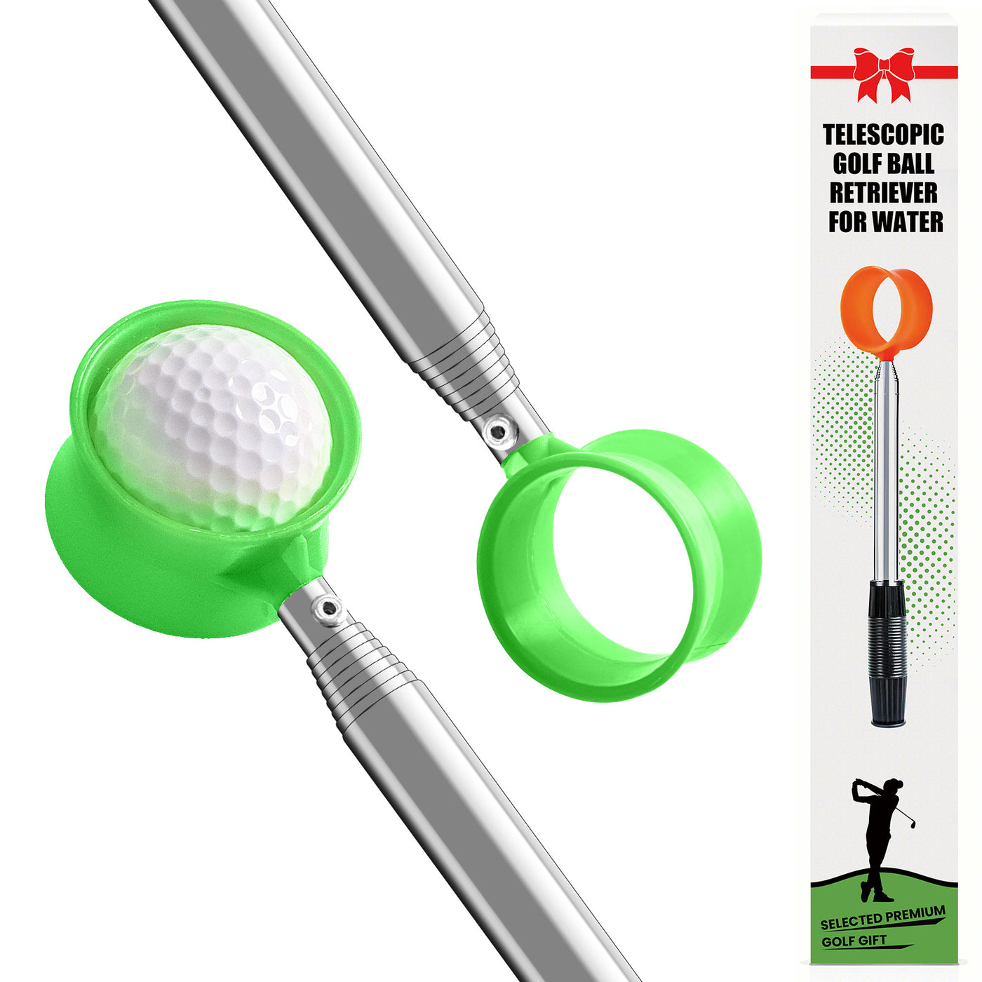 Golf Ball Retriever Pole for Water Telescopic 9 Ft 12 Ft