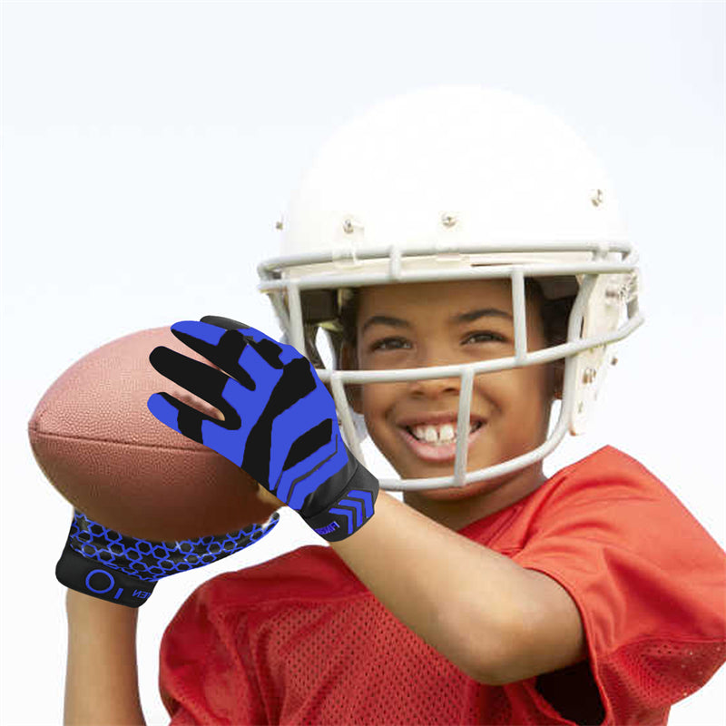 Football Gloves Youth Non-Slip Palm Receivers