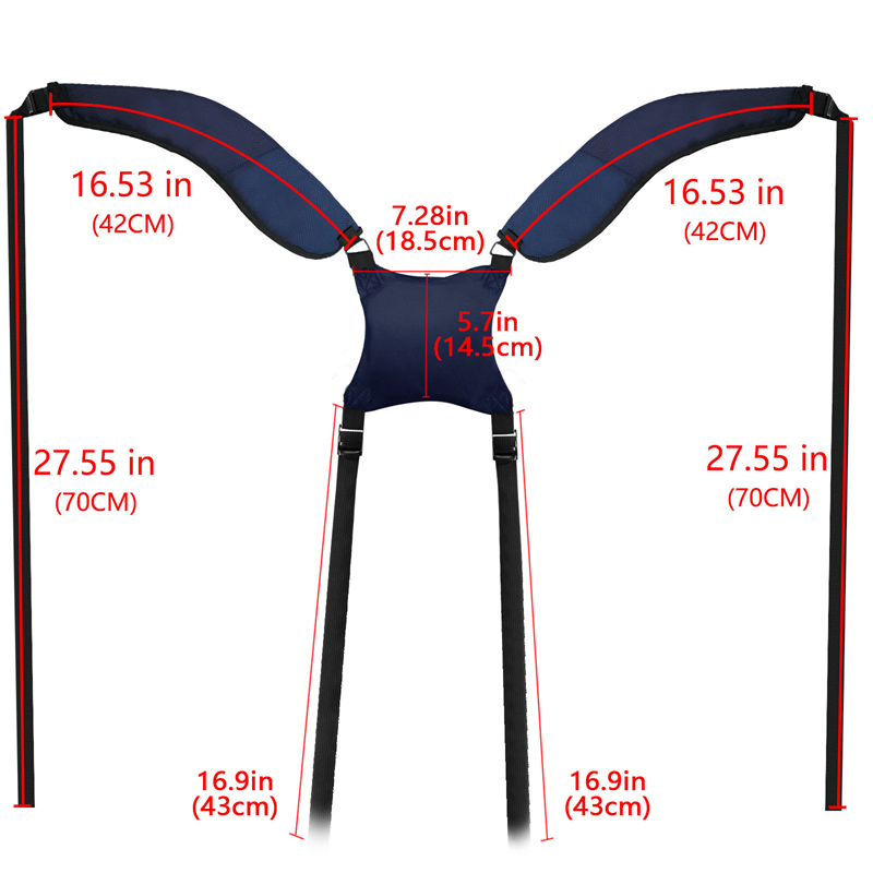 Golftaschengurte, doppelter, verstellbarer Schultergurt 