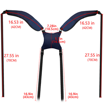 Golftaschengurte, doppelter, verstellbarer Schultergurt 