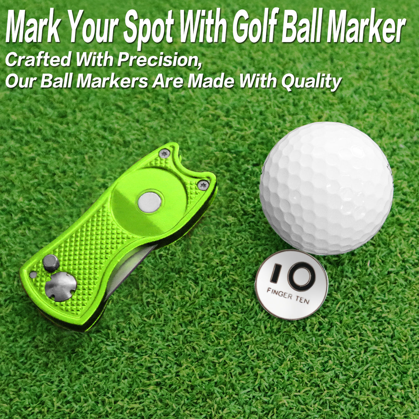 2er-Pack Golf-Divot-Tools mit Ballmarker 