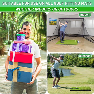 Golf-Tees aus Gummi für die Driving Range, 7,6 cm, 3,8 cm, 5,7 cm, 6,9 cm, 7,9 cm, 8,9 cm, Tee-Halter für Matte mit Kunststoff-Tees 