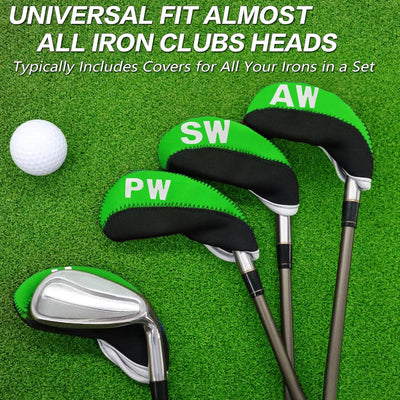 Golf Iron Covers Set Neoprene without Window Top 10 Pack