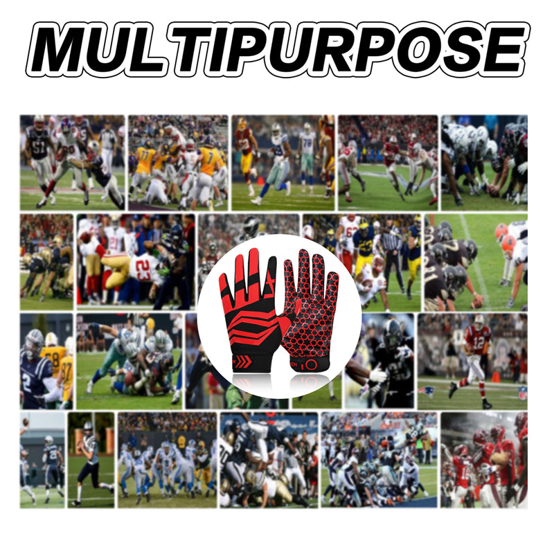 Football Gloves Men Adult Ultra Tack Sticky Non-Slip Palm Receivers