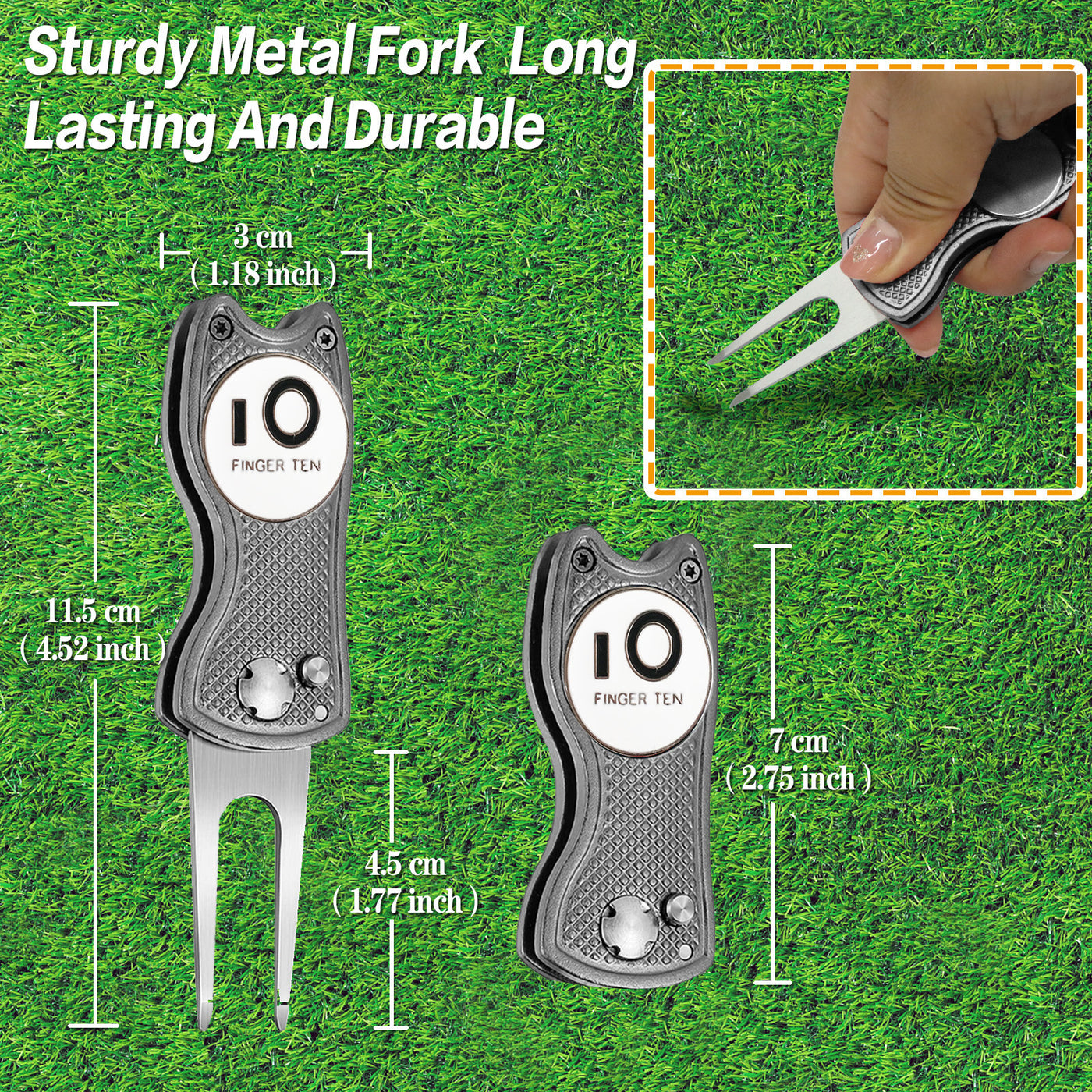 2 Pack Golf Divot Tools with Ball Marker