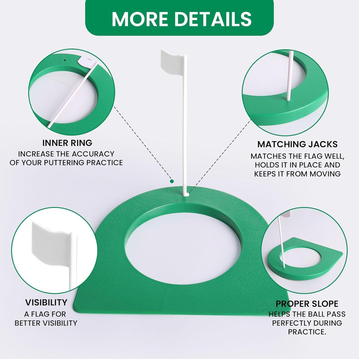 Golf Putting Cup Putter Practice Aids