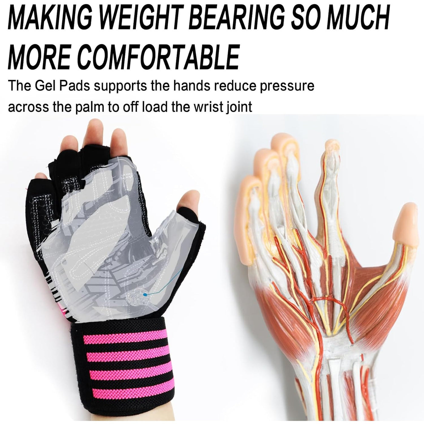 Ladies Weight Lifting Gloves Gym Workout with Wrist Support