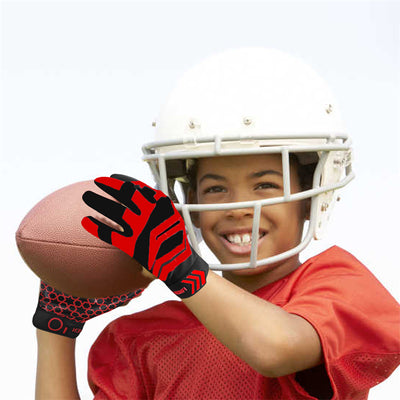 Football Gloves Youth Kids Ultra Tack Sticky Non-Slip Palm Receivers