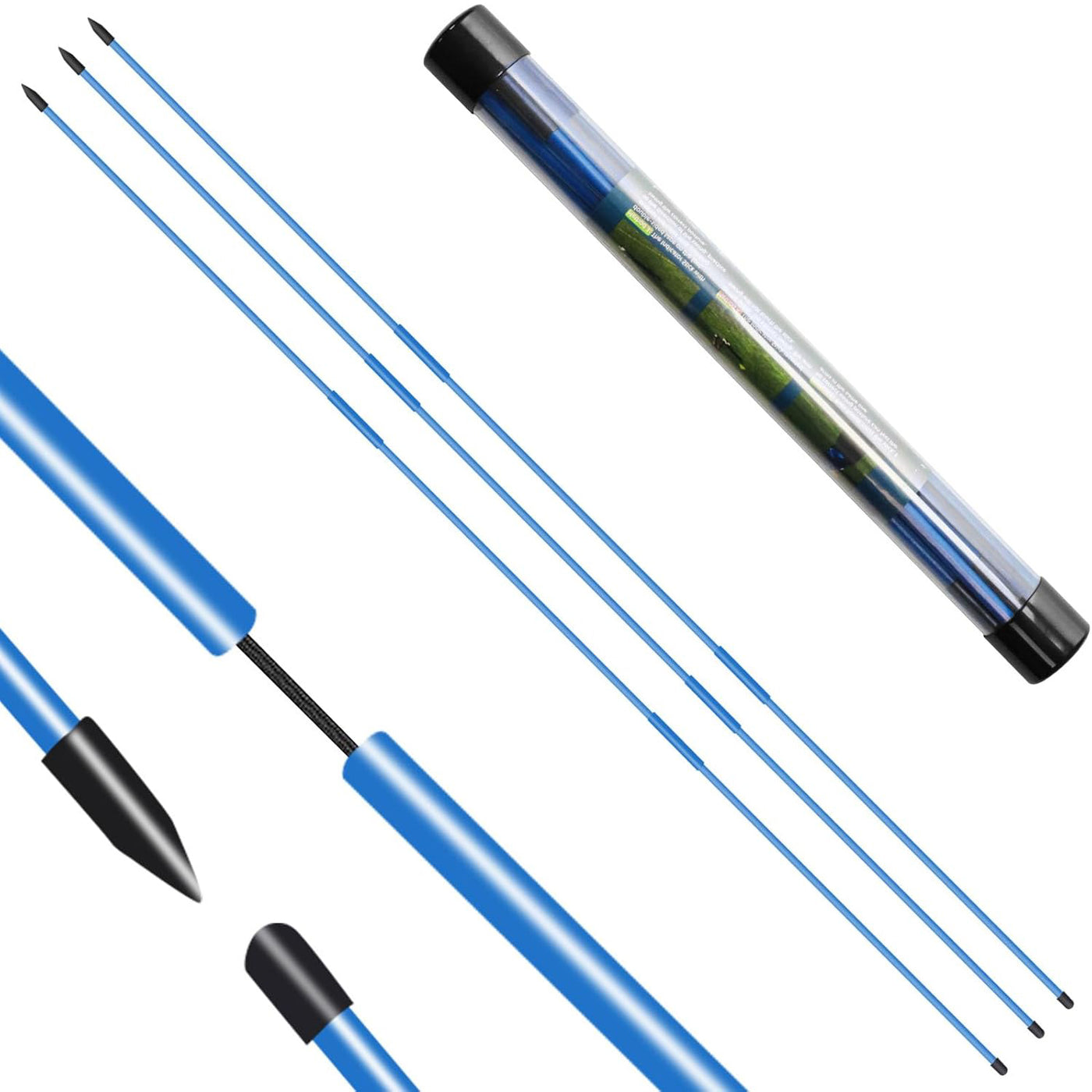 Golf Alignment Sticks Rods Swing Trainer Tools 48 Inch 3 Pack