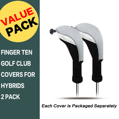 Golf Head Covers 2 Pack Fit All Wood Hybrid