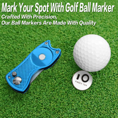 2er-Pack Golf-Divot-Tools mit Ballmarker 