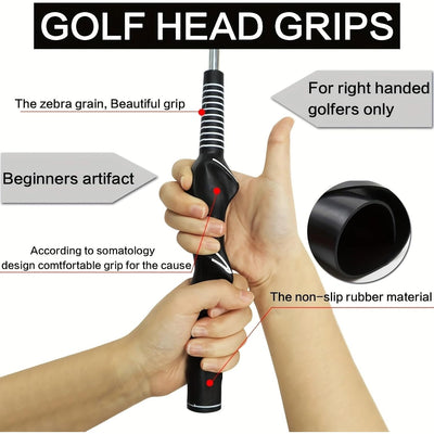 Golf Swing Stick Grip Trainer for Right Handed Golfer Training Aid Equipment Practice Rod