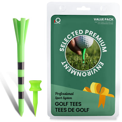 Tees de golf en plastique 30 tees de driver 3 1/4 avec 30 tees Castle 1 1/2 pouces plus de tees courts 