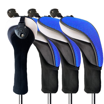 Golf Club Head Covers Woods Hybrids 4 Pack