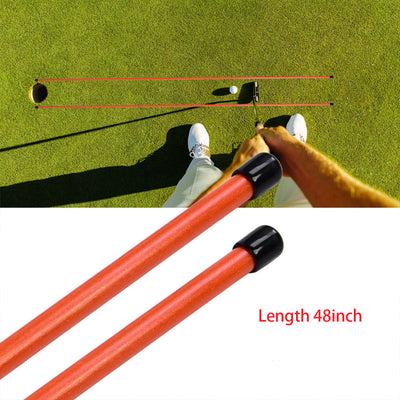2 Pcs Golf Alignment Sticks Aids Rods 48 Inch