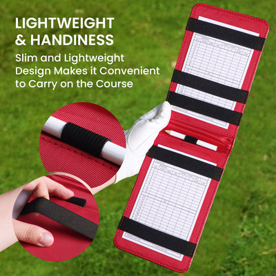 Golf Scorecard Holder Yardage Cover