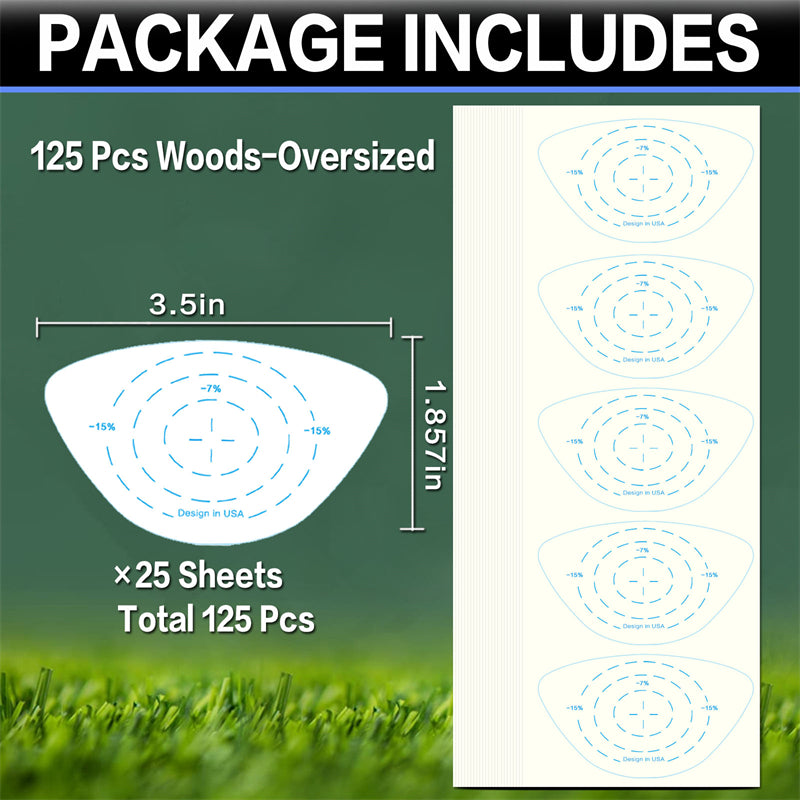 Golf Club Impact Tape Labels Stickers For Swing Practice