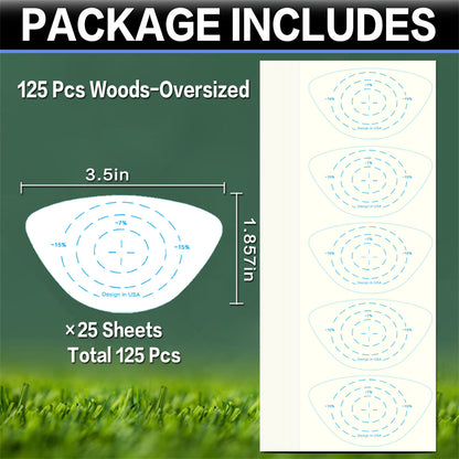 Golf Club Impact Tape Labels Stickers For Swing Practice